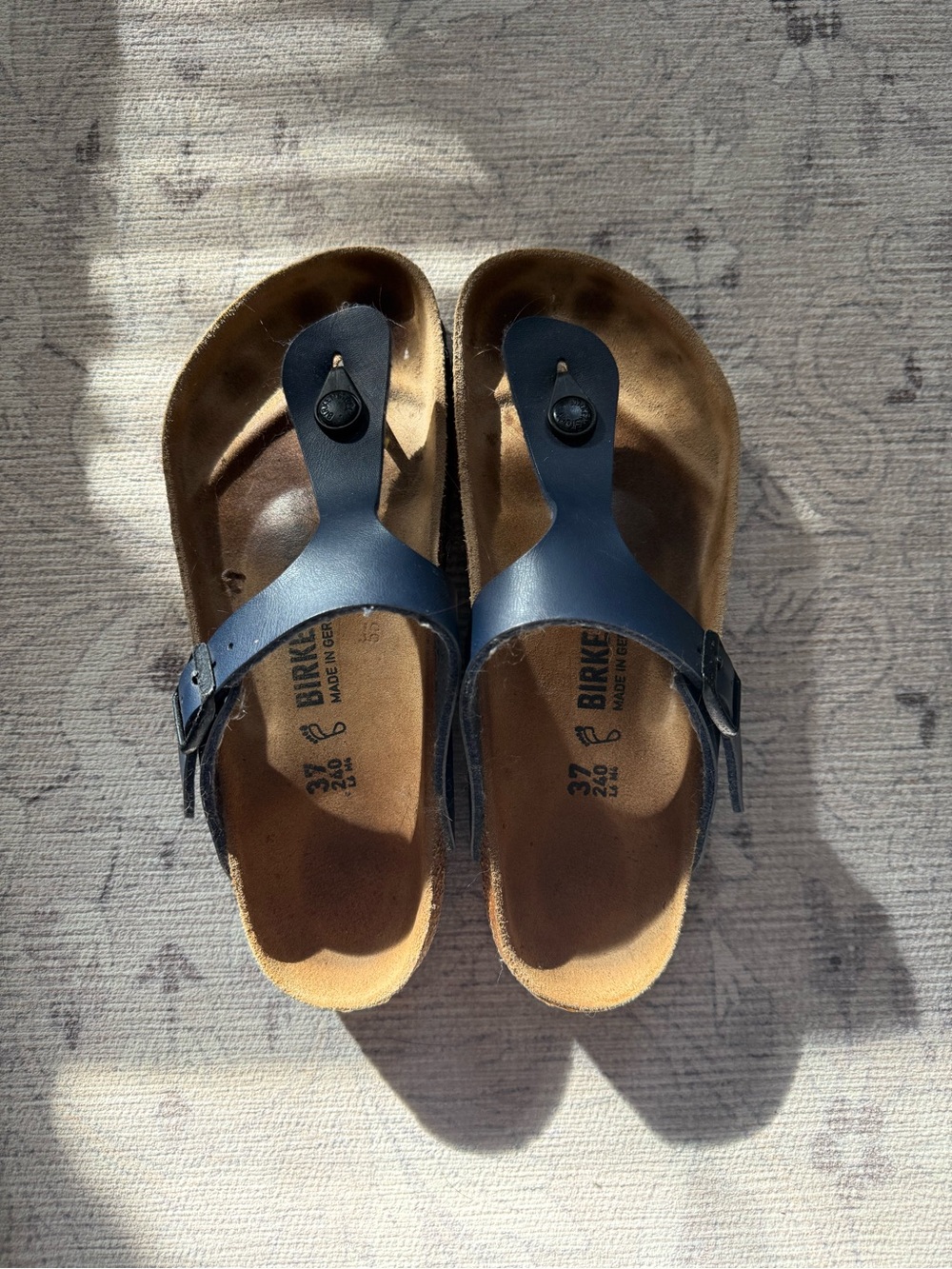 Birkenstock Navy Thong Sandals